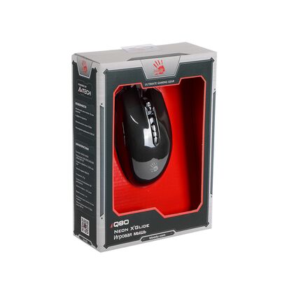 Мышь A4Tech Bloody Q80 проводная, черный, USB,  оптическая , игровая (Bloody Q80)