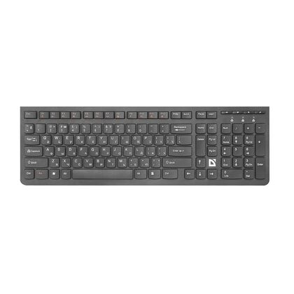 Клавиатура Defender UltraMate SM-535, беспроводная, мультимедийная, Радио(USB), черный (45535)