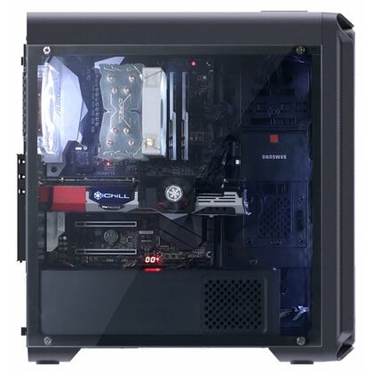 Корпус Zalman без БП I3 BLACK на передней панели 2xUSB2.0, 1xUSB3.0, Микрофон - Да, Наушники - Да, (I3 BLACK)