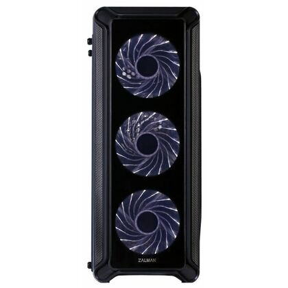 Корпус Zalman без БП i3 Edge Black на передней панели 2xUSB2.0, 1xUSB3.0, ДаxМикрофон, ДаxНаушники, (i3 edge)