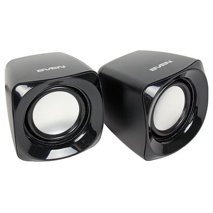 Акустическая система Sven 2.0 SPS-120 5W, mini Jack 3.5 мм, черный (SV-013493)