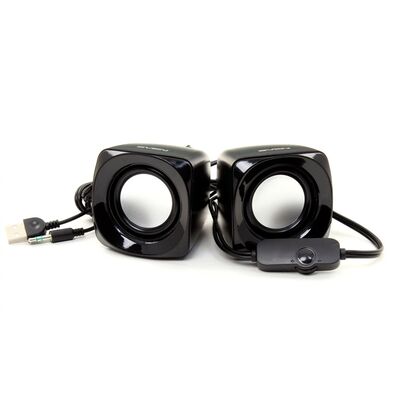 Акустическая система Sven 2.0 SPS-120 5W, mini Jack 3.5 мм, черный (SV-013493)