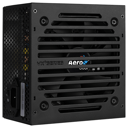 Блок питания 600W AeroCool Retail VX-600 PLUS [20+4pin, 4xSata, 3xMolex, 2x6+2pin video, Fan 120mm]