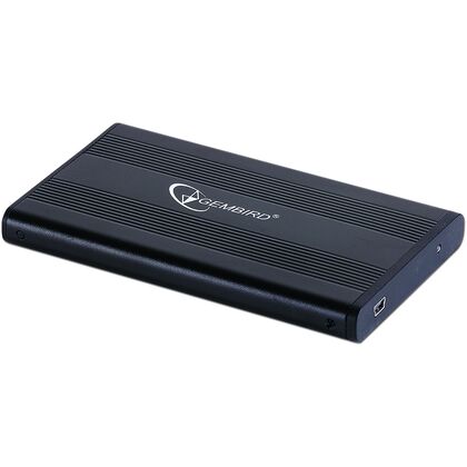 Карман для HDD 2.5" Gembird EE2-U2S-5, черный, USB 2.0, SATA, металл