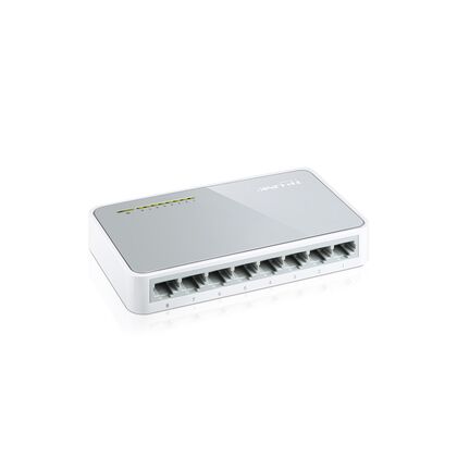 Неуправляемый коммутатор 08 портов: TP-Link TL-SF1008D (8x10/ 100 Base-TX) с функцией энергосбережения