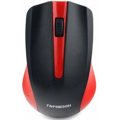Мышь Гарнизон GMW-430R беспроводная, красный, Радио USB,  оптическая (GMW-430R)