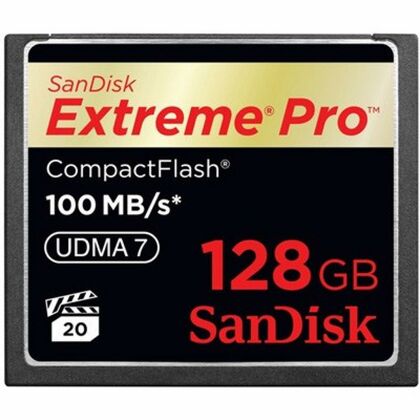 Карта памяти Compact Flash Sandisk 128Gb Extreme Pro (SDCFXPS-128G-X46)
