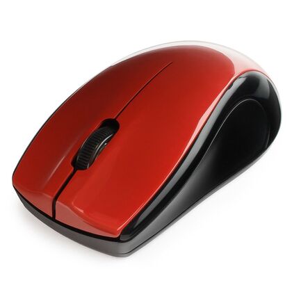 Мышь Gembird MUSW-320-R оптическая, беспроводная, Радио USB, красный (MUSW-320-R)