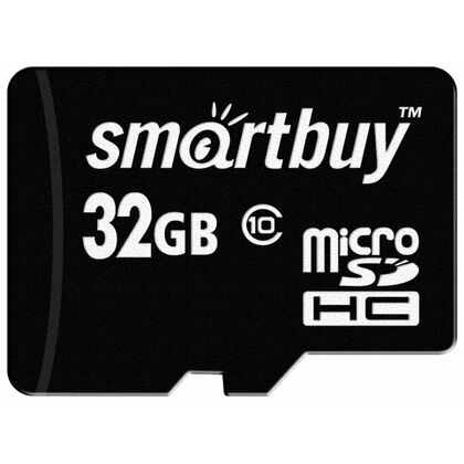 Карта памяти microSDHC Smartbuy 32Gb Class 10 без адаптера (SB32GBSDCL10-00LE)