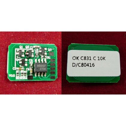 Чип OKI C831/841, Cyan, 10K (44844507) (ELP Imaging®)