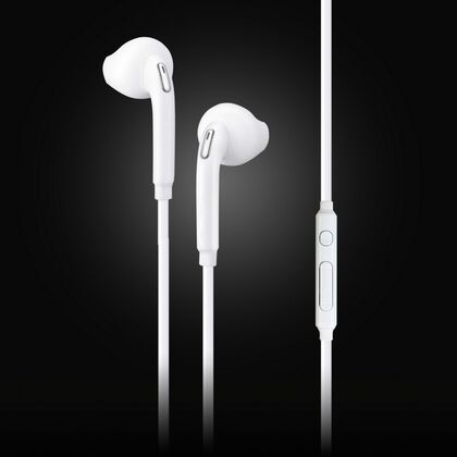 Наушники-вкладыши Smartbuy S6 с микрофоном, mini jack 3.5 mm, белый (SBH-202K)