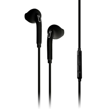 Наушники-вкладыши Smartbuy S6 с микрофоном, mini jack 3.5 mm, черный (SBH-201K)