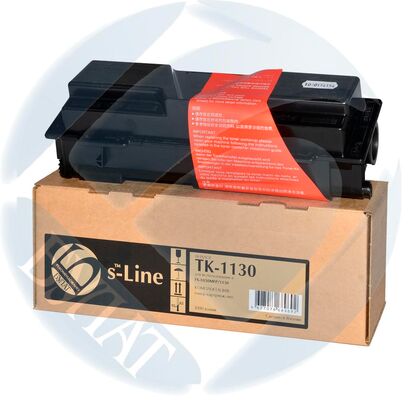Тонер-картридж Kyocera TK-1130 (3k) (+чип) БУЛАТ s-Line (FS-1030MFP/ 1130MFP/  ECOSYS M2030/ M2530)