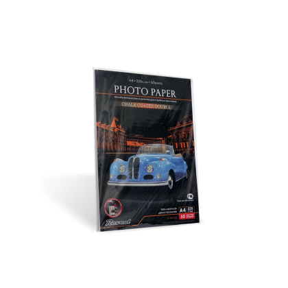 Фотобумага REVCOL двусторонняя, мелованная, глянцевая, A4, 250 гр/ м², 50л (128806) для струйной печати