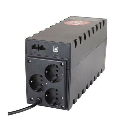 ИБП PowerCom RPT-600AP EURO 600 ВА/ 360 Вт, 3*Schuko (Euro), AVR, USB, RJ45/ RJ11 ( Аккумулятор 12 V/ 7,2 Ah*1)