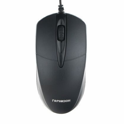 Мышь Гарнизон GM-220XL оптическая, проводная, USB, черный (GM-220XL)