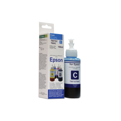 Чернила EPSON серия L, оригинальная упаковка, Cyan, Dye, 100 мл. Revcol