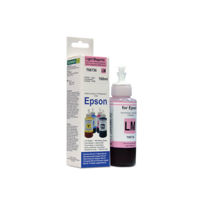 Чернила EPSON серия L, оригинальная упаковка, Light Magenta, Dye, 100 мл. Revcol