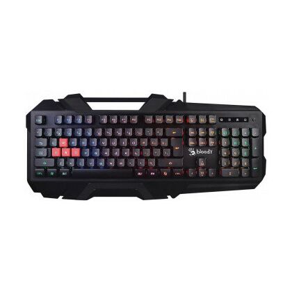 Клавиатура A4Tech Bloody B150N Gamer LED, проводная, игровая, USB, с подсветкой, черный (B150N)