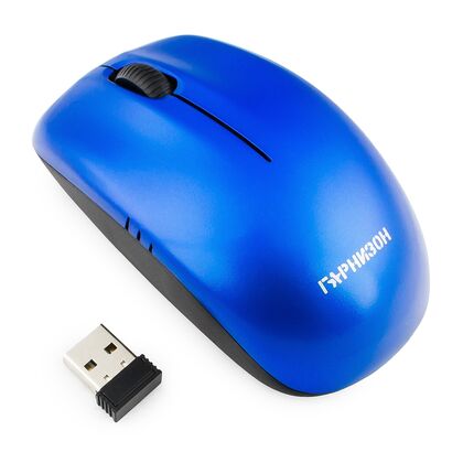 Мышь Гарнизон GMW-400B оптическая, беспроводная, Радио USB, синий (GMW-400B)