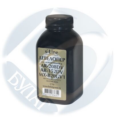 Девелопер Sharp AR-5420 фл. 170г. Булат s-Line 208DV/ 152DV/ MX-B20GV1 (1200/ 121/ 122/ 123/ 151/ 152/ 153/ 156/ 157/ 203/ 5012/ 5415/ 5420/ M155/ M201/  MX-B200/ B201)