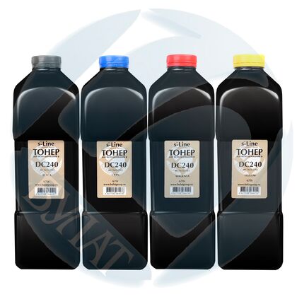 Тонер Xerox DC 240 Black фл. 670г. Булат s-Line (тонер+девелопер) (242/ 250/ 252/  WC 7655/ 7665/ 7675/ 7755/ 7765/ 7775)