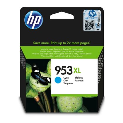 Картридж HP 953XL Cyan 1600стр. (Pro 8218/ 8725/ 8715/ 8718) увеличенной емкости