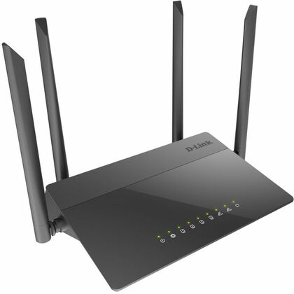 Маршрутизатор D-Link 2.4 ГГц, 5 ГГц, AC1200, 10/ 100/ 1000BASE-TX, 4 порта 10/ 100Base-TX