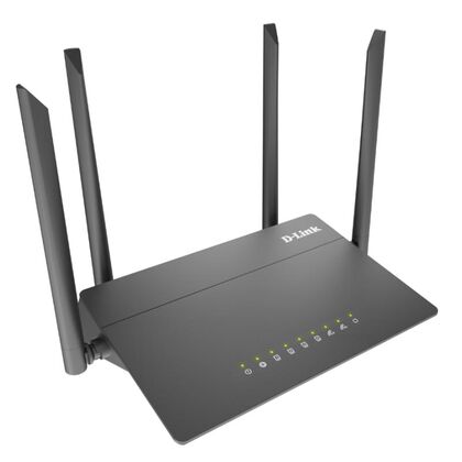 Маршрутизатор D-Link 802.11ac, 2.4 ГГц/ 5 ГГц, до 1167 Mbps, 802.1X, 4x100Mbit LAN, 1xWAN
