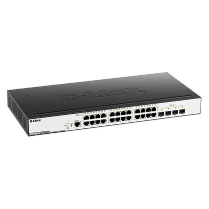 Управляемый коммутатор 28 порта: D-Link DGS-3000-28X/ B1A (24х10/ 100/ 1000 Мбит/ с,4хSFP+) 2 уровня