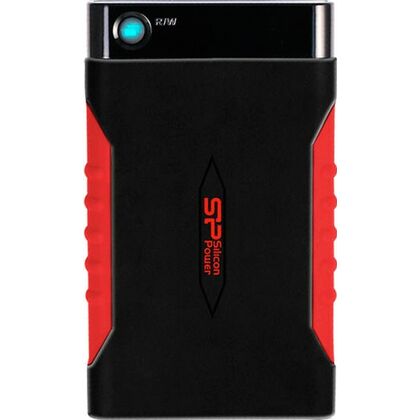 Внешний жесткий диск 2.5" 2Tb SiliconPower Armor A15 USB 3.0 Черный с красным (SP020TBPHDA15S3L)