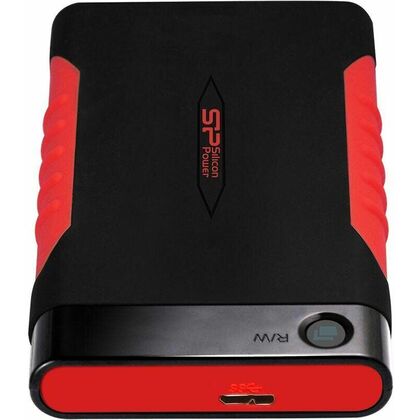 Внешний жесткий диск 2.5" 2Tb SiliconPower Armor A15 USB 3.0 Черный с красным (SP020TBPHDA15S3L)