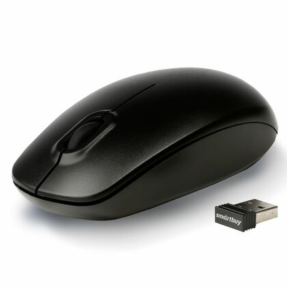 Мышь Smartbuy ONE 300AG-K оптическая, беспроводная, Радио USB, офисная черный (SBM-300AG-K)