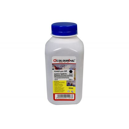 Тонер HP S100 фл. 140 гр. Colouring CG-Q2612/ Q2613/ C7115/ C4092 (LJ 1010/ 1300/ 1200/ 1100)
