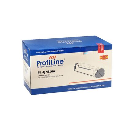 Картридж HP LJ Q7516A ProfiLine 12000стр. (5200/ 5200n/ 5200tn/ 5200dtn/ 5200L/ Canon LBP 3500)