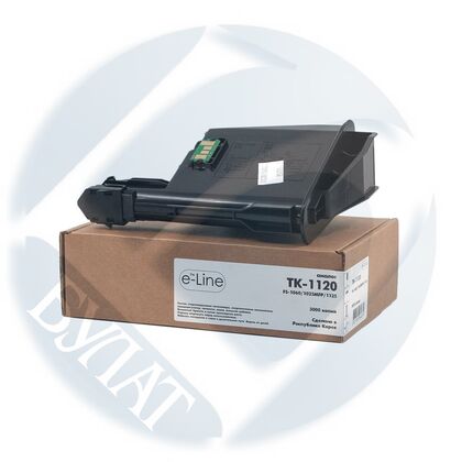 Тонер-картридж Kyocera TK-1120 e-Line 3000стр. (FS-1060/ 1025MFP/ 1125) с чипом