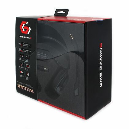 Наушники полноразмерные Gembird MHS-MHS-G700U с микрофоном, игровые, USB, черный (MHS-G700U)