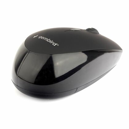 Мышь Gembird MUSW-354 оптическая, беспроводная, Радио USB, офисная, бесшумный клик, черный (MUSW-354)