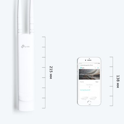 Точка доступа TP-Link EAP110-Outdoor [2.4 ГГц, WiFi 802.11 b/ g/ n, MIMO 2x2, 20 дБм, Passive PoE]