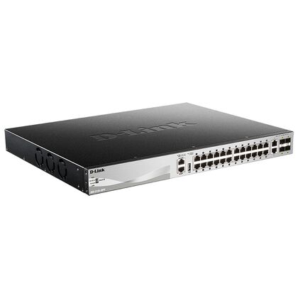 Управляемый коммутатор 30 портов: D-Link DGS-3130-30PS/ A1A (,2х10G,24хSFP,4хSFP+) 2+ уровня