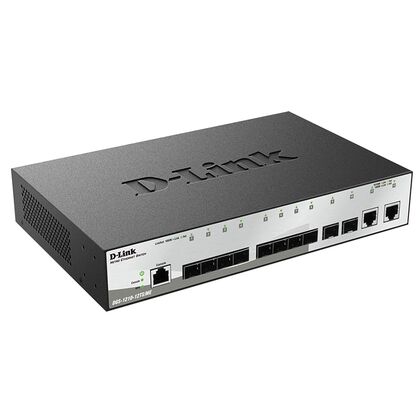 Управляемый коммутатор 12 портов: D-Link DGS-1210-12TS/ ME/ B1A (10х10/ 100/ 1000 Мбит/ с,2хSFP) 2 уровня