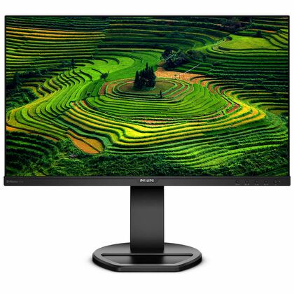 Монитор Philips 23.8" 241B8QJEB черный (IPS, 1920х1080, 5 ms, 250 cd/ m2, 1000:1, audio: 2х2 Вт, D-Sub, HDMI, DP, USB)