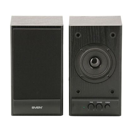 Купить Колонки 2.0 Sven SPS-607 6W, черный, miniJack 3.5, Дерево (SV-0120607BL) в Симферополе, Севастополе, Крыму
