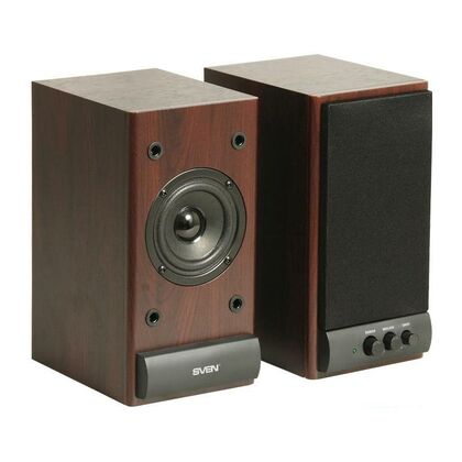 Купить Колонки 2.0  Sven SPS-609 10W, вишня, miniJack 3.5, Дерево (SV-0120609CH) в Симферополе, Севастополе, Крыму
