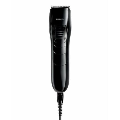 Машинка для стрижки Philips QC5115/ 15 черный/ белый (длина стрижки до - 21 мм, утановок длины - 11, насадок - 1, питание - от сети)