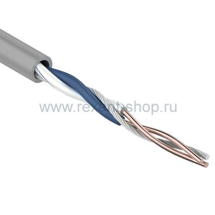 Кабель Cu UTP, Внутренний, 1x2x0.50, бухта 305м., Cat5e, Rexant (01-0002)