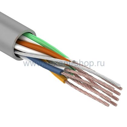 Кабель Cu UTP, Внутренний, 4x2x0.50, бухта 305м., Cat5e STRANDED, Rexant (01-0044)