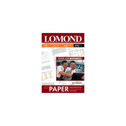 Фотобумага Lomond односторонняя, матовая, A4, 90 гр/ м2, 500л (0102131) для струйной печати