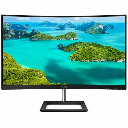 Монитор Philips 32" 325E1C изогнутый черный (VA, 2560х1440, 4 ms, 250 cd/ m2, 3000:1, D-Sub, HDMI, DP)