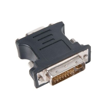 Переходник DVI - VGA Gembird/ Cablexpert, черный (A-DVI-VGA-BK) пакет